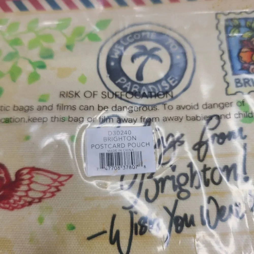 Brighton Bags Greetings‎ From Brighton Postcard Pouch NWT